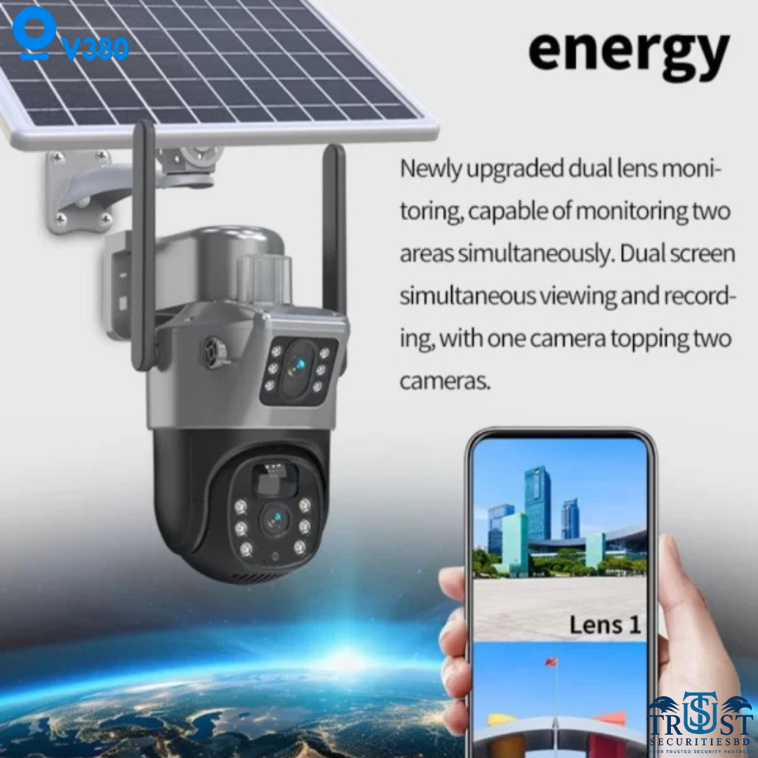 Solar Powered Dual-Lens 4G SIM