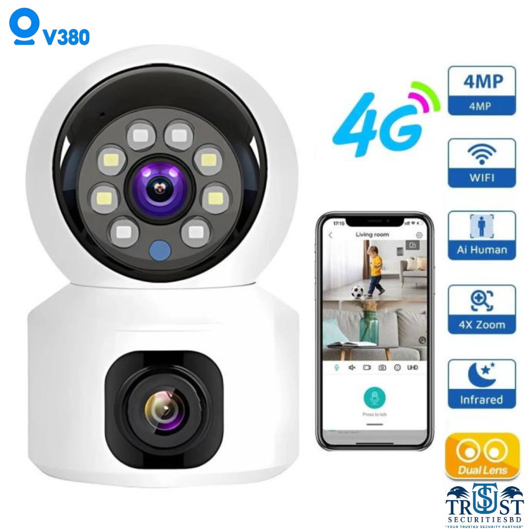 V380 Indoor Dual Lens 4G Smart Camera