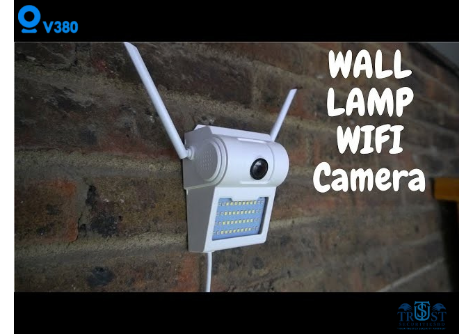Wall Lamp WiFi Camera V380